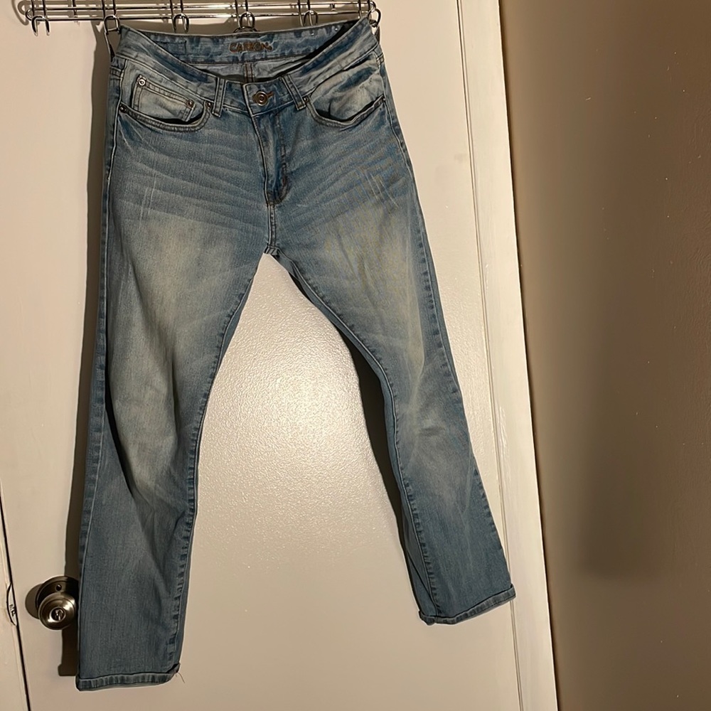 Blue Carbon Jeans Slim Straight Flex
